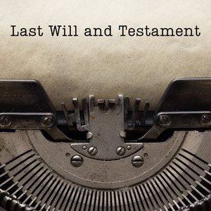 Last will and testament written on paper using a typewriter machine. - Solomita Law, PLLC